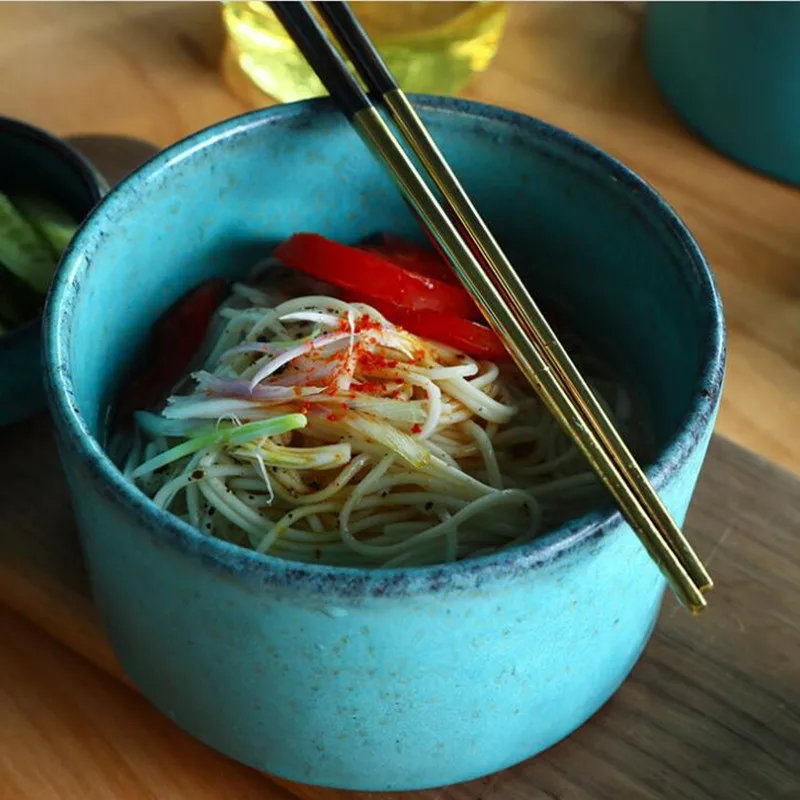 Steamed Egg Bowl Household Rice Bowl Ceramic Tableware Creative Porcelain Salad Dish Eating Bowl 1pc