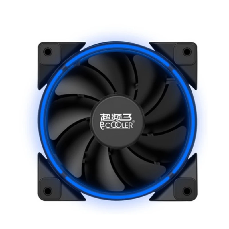 New Hot Blue LED Computer Components Chassis Fan Transparent Desktop Computer Host Cooling Fan Silent 120*120*25mm Fans Cooling