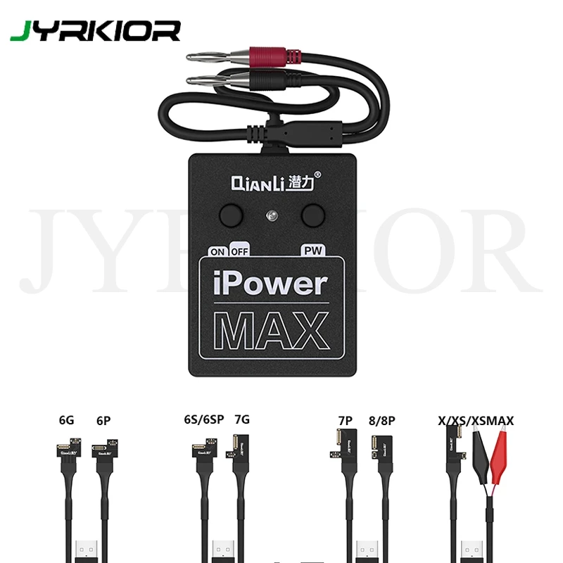 

Power Supply Test Cable With ON/OFF Switch iPower Max For iPhone 6/6P/6S/6SP/7/7P/8G/8P/X XS XS MAX DC Power Control Test Cable