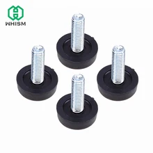 WHISM 4 шт стол стул диван шкаф Регулируемая Выравнивающая ножка ноги скользящие выравниватели База Винт-в мебельный аксессуар