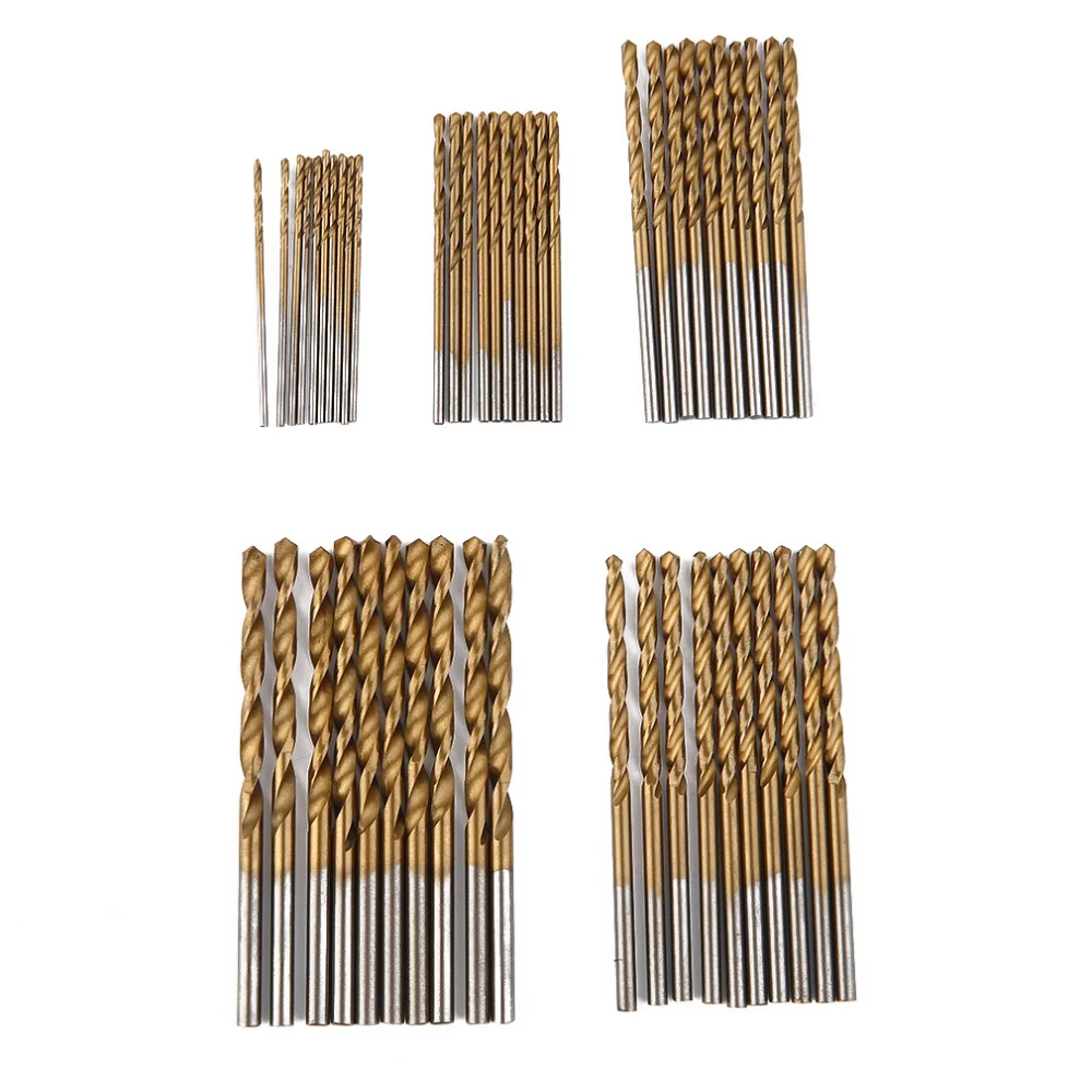 

A Set 50 PCS High-Speed Titanium Coating On Steel Auger Bit 1.0-3.0mm 2017 Top Sale