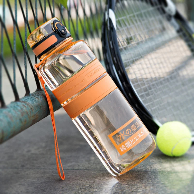 Najtaniej UZSPACE jonów ujemnych sportowa butelka na wodę przenośny sok z cytryny herbata owocowa Shaker moja butelka do picia Tritan plastik 5 pojemność 5 kolorów