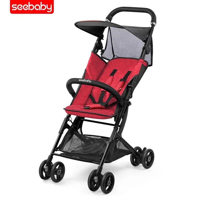 

baby strollers ultra-lightweight folding can sit can lie high landscape can go on a plane free shipping