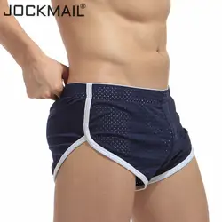 Jockmail Брендовое Мужское нижнее белье мужские боксеры домашняя одежда для сна мужской трусы, Cueca боксер сетки Fast Dry reathable Для мужчин s Мужские