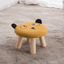 Детский табурет детский диван стул милый животное устойчивый деревянный стул домашний стул мультфильм малая скамья