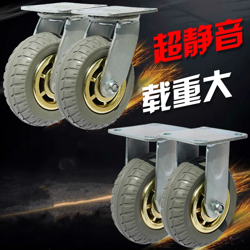 free shipping 10cm caster solid rubber tire trolley wheel bearing caster universal mute Industrial small carts medical bed wheel free shipping 10cm caster solid rubber tire trolley wheel bearing caster universal mute Industrial small carts medical bed wheel