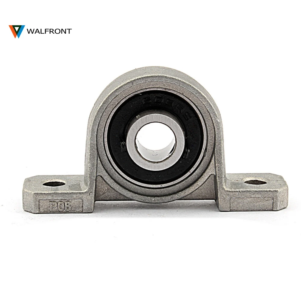 

WALFRONT 4pcs 8mm KP08 bearing insert bearing shaft support Spherical roller zinc alloy mounted bearings pillow block housing