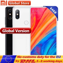 Global Version Xiaomi Mi MIX 2S 6GB RAM 64GB ROM Mobile Phone Snapdragon 845 Octa Core 3400mAh 5.99" Full Screen Display 12.0MP(China)