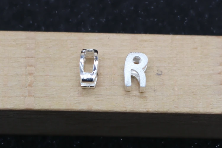 Anenjery 925 пробы серебро A~ Z начальные буквы в форме сердца Подвески DIY использовать для цепи ожерелье S-P363