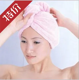 

New Colorful Shower Cap Wrapped Towels Microfiber Bathroom Hats Solid Superfine Quickly Dry Hair Hat Bath Accessories