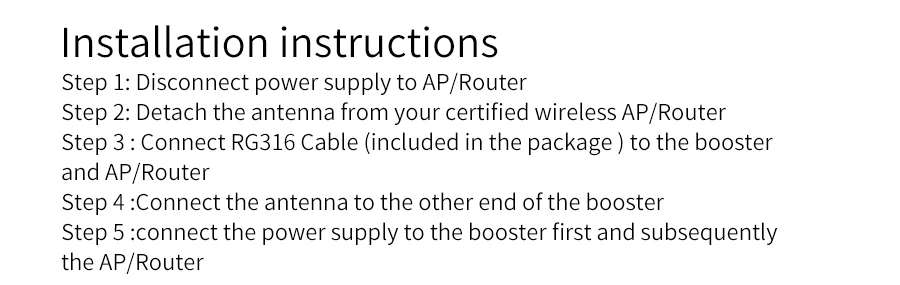 WiFi Signal Booster para Roteador, Extensor de