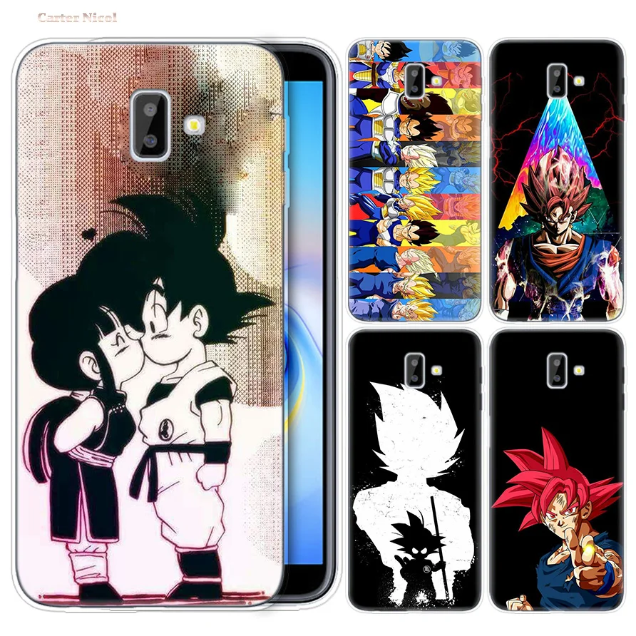 

Cases for Samsung Galaxy J4 J6 S10 Plus A7 A9 2018 Lite Note 9 8 Phone Cover J4+ J6+ Silicone dragon ball super z funny