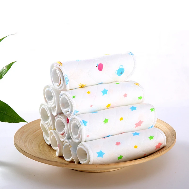 

4Pcs Print Star Deer Inserts For Baby Cloth Diaper Nappies Reusable Cloth Nappy Washable Inserts Liners For Diaper Pocket#259163