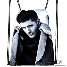 Custom supernatural @03-Drawstring Backpack Bag Cute Daypack Kids Satchel (Black Back) 31x40cm#180611-01-30