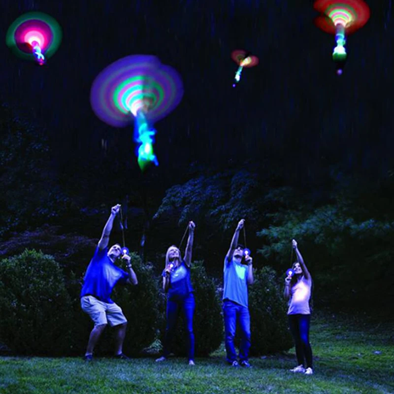 Glow In The Dark Luminous Slingshot Light/LED TOYS Catapult Flying