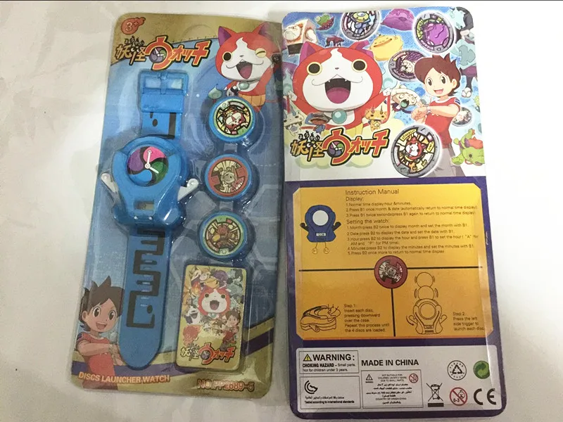 Japenese аниме Yokai Watch мультфильм электронные часы DX Yo Kai передатчик Игрушки может для