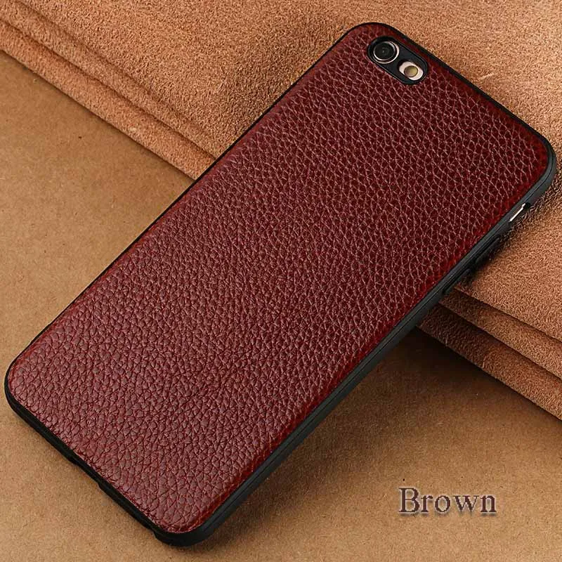 02-Deep brown Wangcangli брендовый чехол для телефона личи ЗЕРНО все включено чехол для телефона для iPhone 6 plus чехол для телефона Полная ручная работа обработка на заказ - Цвет: 02-Deep brown