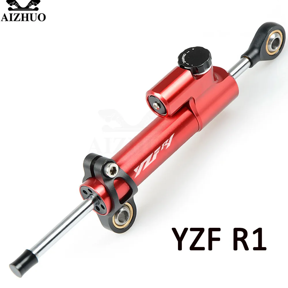 For YAMAHA YZF R1 1999 2001 2002-2003 Motorcycle Damper Steering Stabilize Safety Control CNC Aluminum WIth YZF R1 LOGO