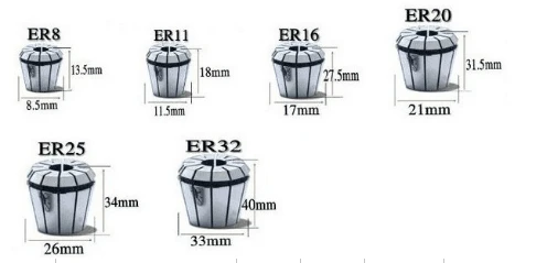 1 шт ER25 3-16 мм 1/8 Высокая точность 0,005 мм эластичный фрезерные Чак, подходит для ЧПУ Инструмент гравировальный станок