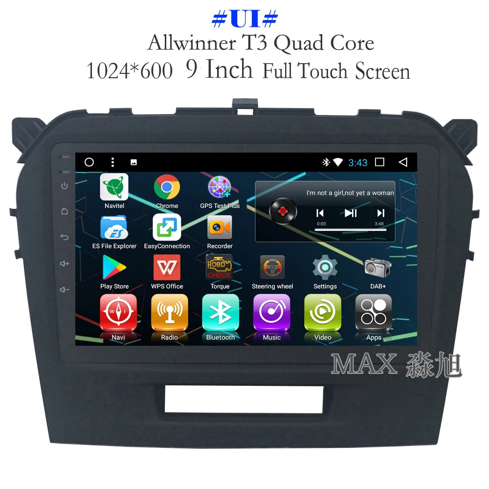 Perfect MAX Android 8.1.0 Car dvd For Suzuki Grand Vitara 2015 2016 2017 Radio RDS Bluetooth 4G WiFi SWC GPS Navigation System Free Map 1