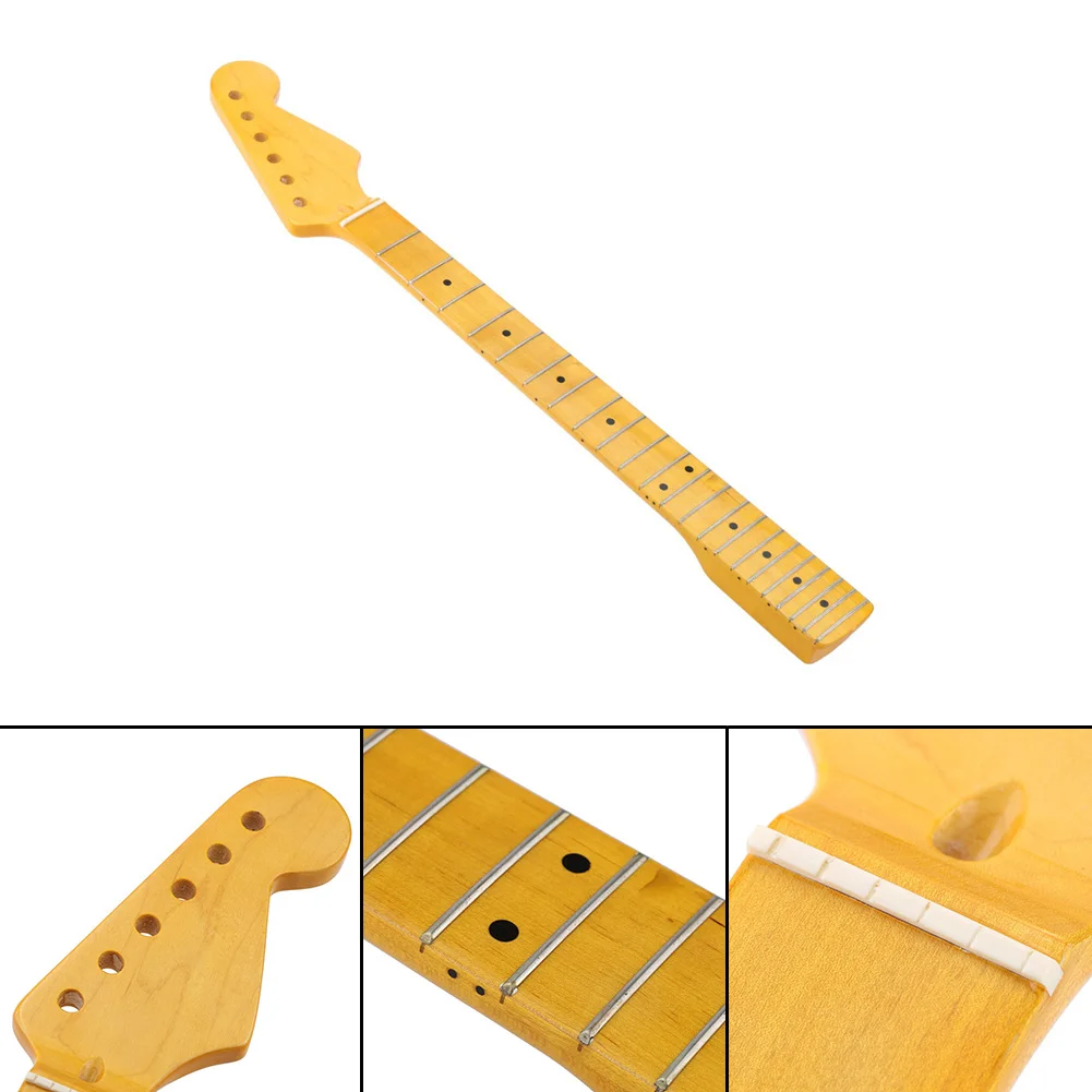 guitarra pescoço bordo fingerboard com ponto para