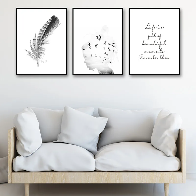 Feather Canvas Poster