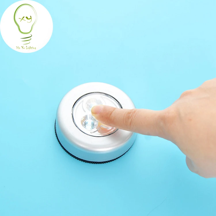 3 LED Touch Light 3 AAA Battery Powered Stick Tap Touch Light Lamp