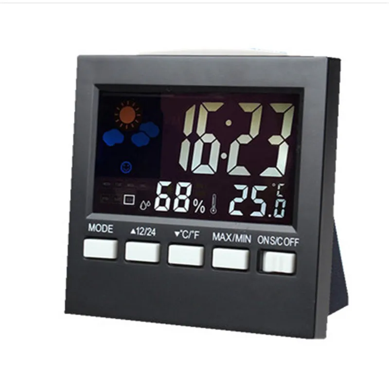 

Multi-function weather clock luminous sound control electronic alarm clock creative Desktop Display Calendar Temperature clock