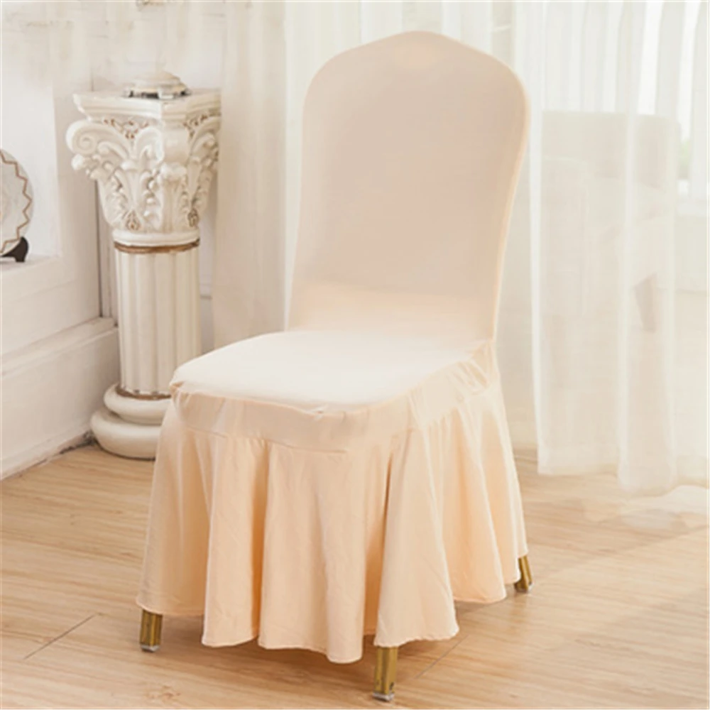 Wedding decoration chair skirt Lycra Chair Cover birthday party home