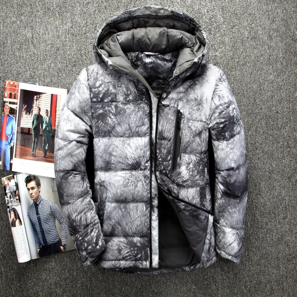 Пуховик мужской зимний с капюшоном гусиный качественный JK 723|jacket down|jacket down menjacket men