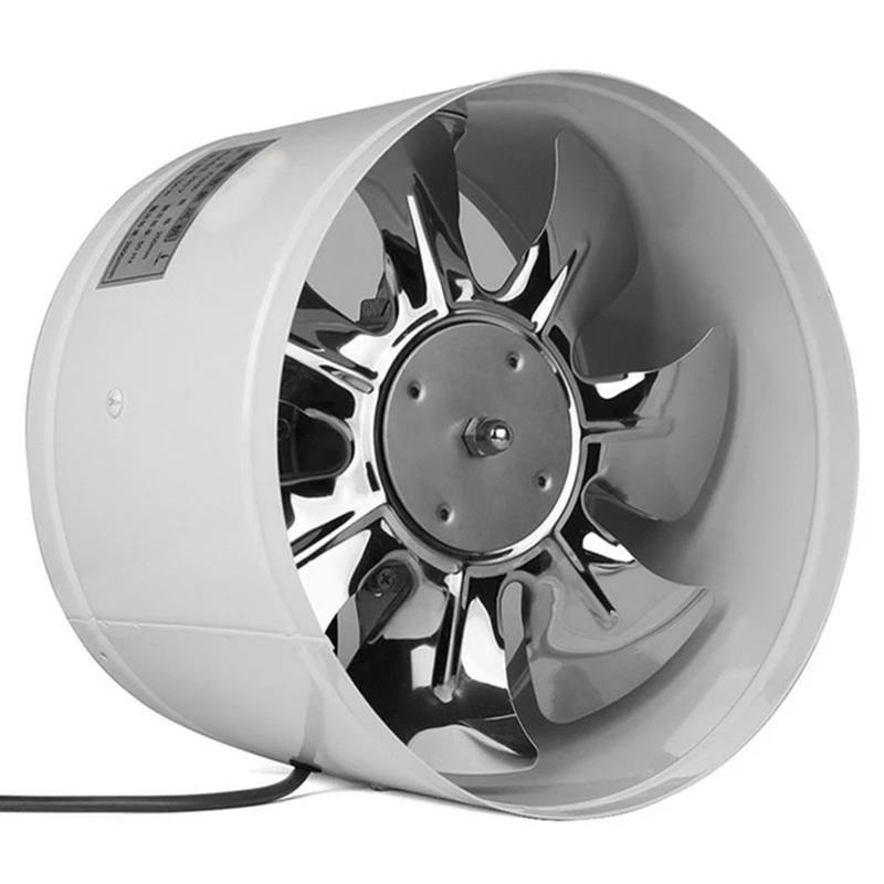 New Inline Duct Fan Booster Exhaust Air Cooled Vent Metal Blade | Бытовая техника
