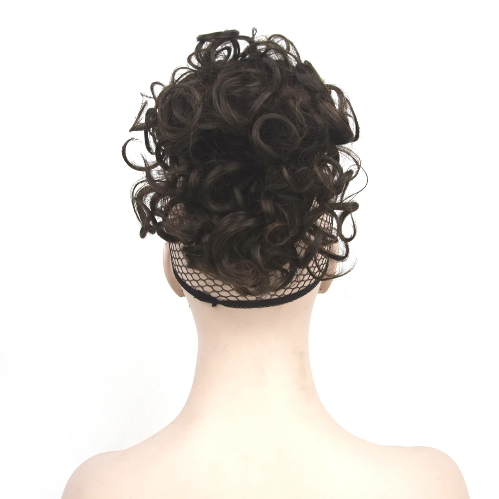 

Soowee 11 Colors High Temperature Fiber Synthetic Hair Brown Black Hairband Curly Ponytail Clip In Little Pony Tail Hairpiece