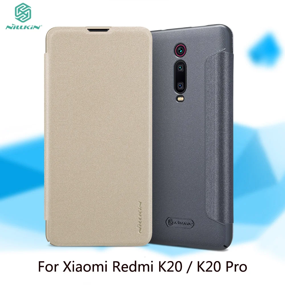 

For Xiaomi Redmi K20 /K20 Pro Case Cover NILLKIN Sparkle PU Leather Cases Flip Cover For Redmi K20 Pro Book Style Cell Phone Bag