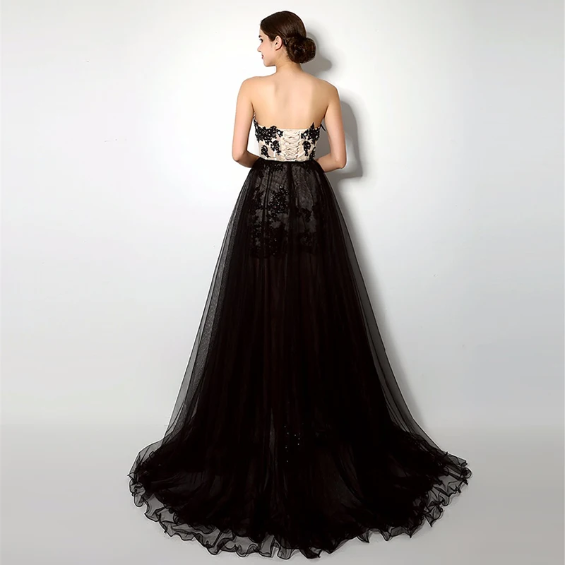 Elegant-Black-Mermaid-Evening-Dress-2017-Split-Detachable-Skirt-Sweetheart-Formal-Prom-Dresses-Long-Vestidos-De
