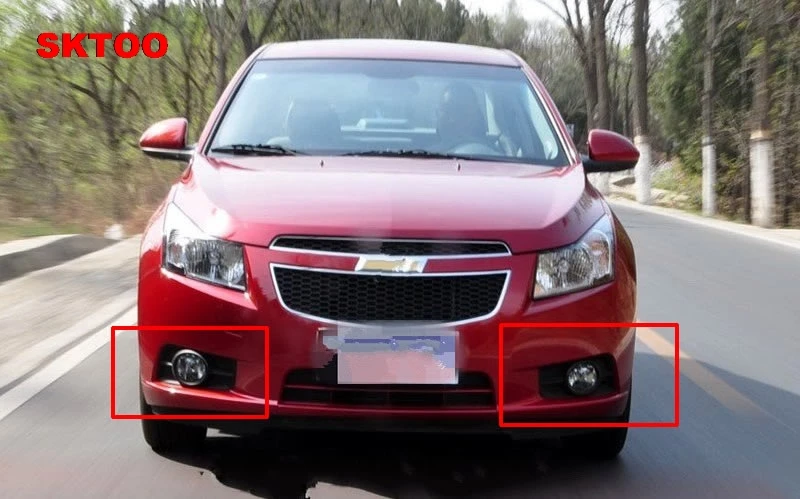 Автомобильный противотуманный светильник SKTOO для Chevrolet Cruze 2009 2010 2011 2012 левая и правая противотуманная фара с переключателем жгута крышки противотуманных фар комплект