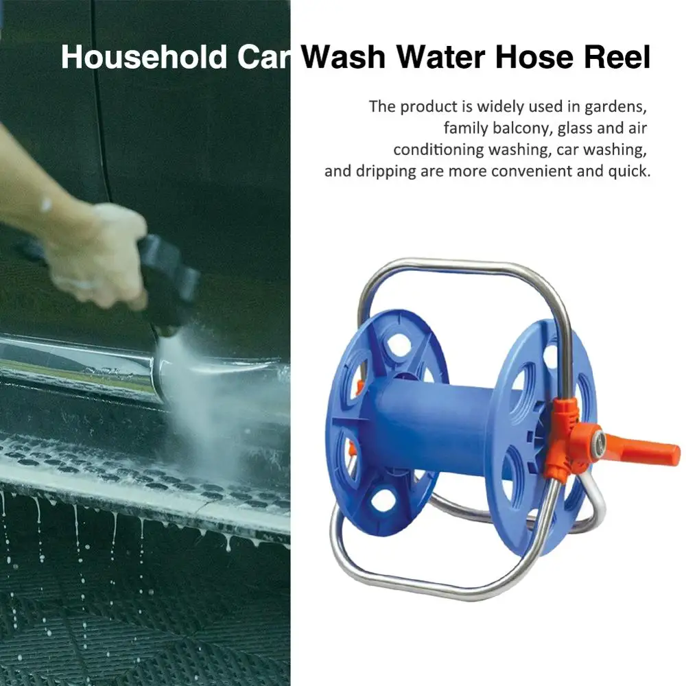 

Portable Hoses Reel Garden Wall Mount 20-40M 1/2 Cart Water Pipe Storage Car Washer Pipe Exclude Winding Tool Rack Holder