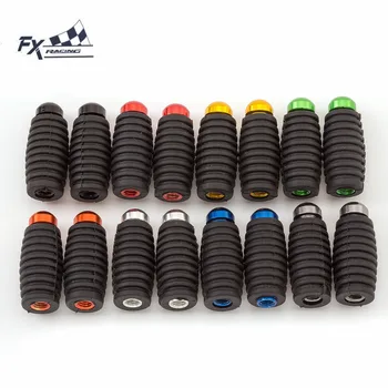 

6mm FXCNC Aluminum Rubber Motorcycle Footrests Rearsets Foot Pegs Pedal For Yamaha Honda R1 R6 MT07 MT09 R15 CBR250R CBR600 F4I
