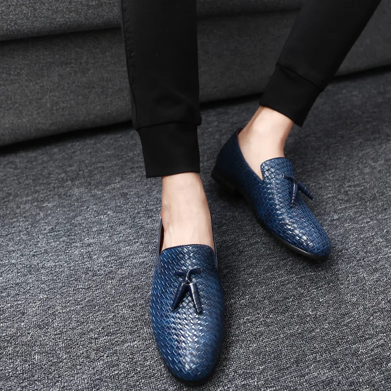 

Silver Grey Mens Luxury Brand Shoes Leather Loafers Outdoor Breathable Casual Flats Waterproof Driving Shoes Slip on Moccasins