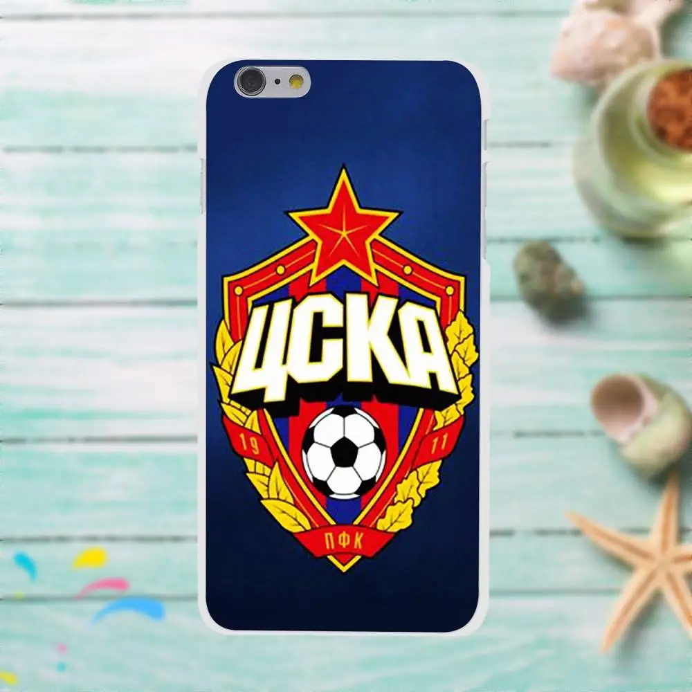 Россия Pfc ЦСКА логотип для Apple iPhone 4 4S 5 5C SE 6 6S 7 8 Plus X LG G3 G4 G5 G6 K4 K7 K8 K10 V10