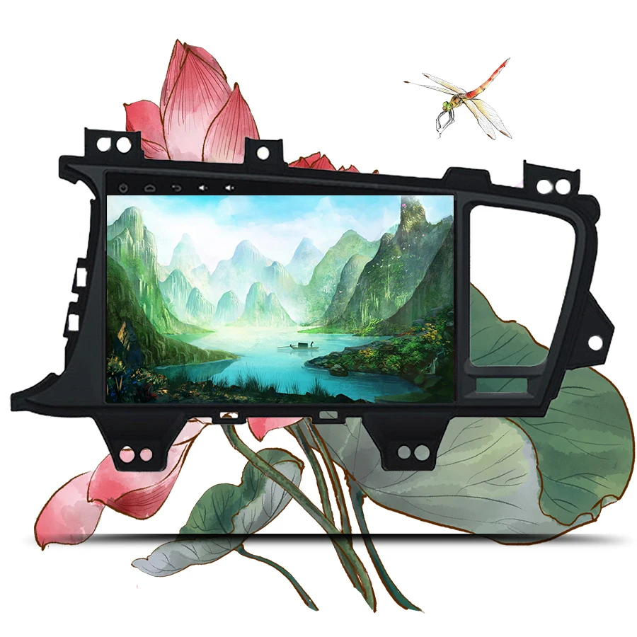 Discount 9" IPS Android 9.1 Car Stereo For Kia K5 Optima 2011 2012 2013 2014 2015 Auto Radio FM GPS Navigation Backup Camera Unit No DVD 4