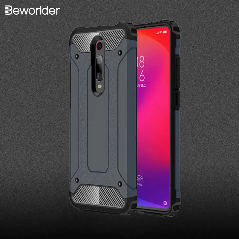 

Beworlder Armor Cases For Xiaomi Mi 9T Pro K20 Case Soft Silicone TPU + PC ShockProof Silicon Cover For Xiaomi Redmi K20 Pro