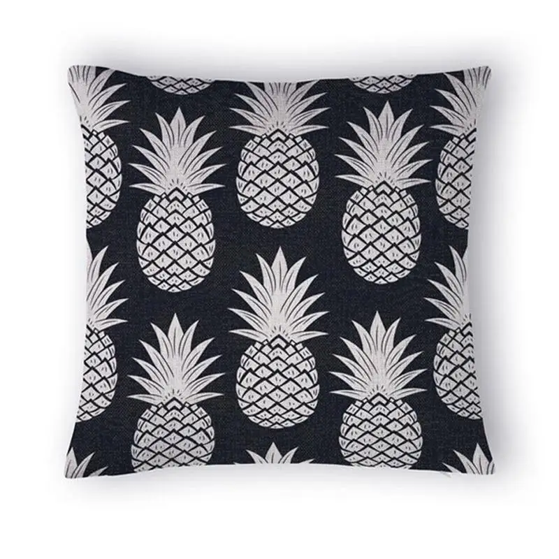 pineapple pattern decorative pillow covers black white throw pillow fashion cushions for sofascotton - White Decorative Pillows pineapple pattern decorative pillow covers black white throw pillow fashion cushions for sofascotton - White Decorative Pillows