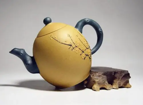

Chinese Handmade Yixing Zisha Teapot Duanni Plum blossom Egg Shape Teapot