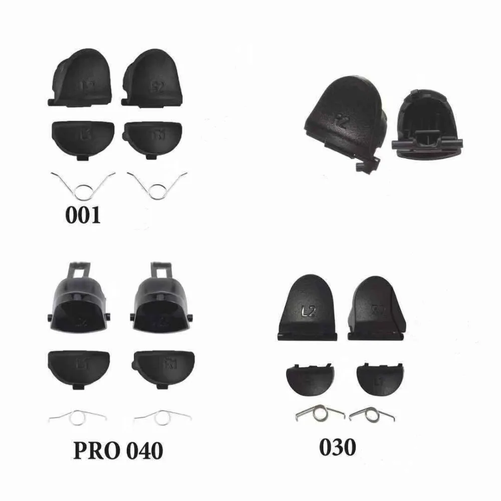 

50 Sets For PS4 Pro Slim Controller L1 R1 L2 R2 Trigger Buttons for PlayStation4 L1 R1 Button JDS 040 030 011 001 with Springs