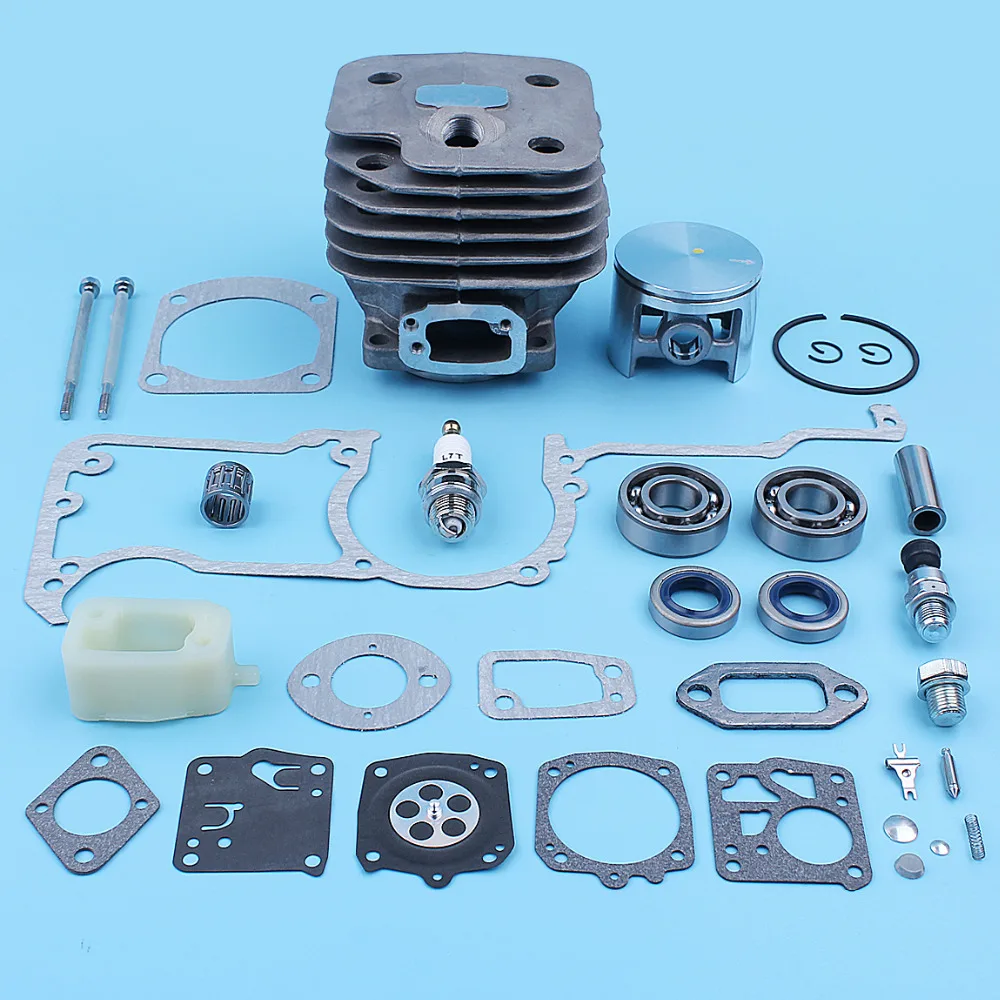 48mm Cylinder Piston Kit For Husqvarna 61 268 272 Crank Bearing Oil Seal Gaskets