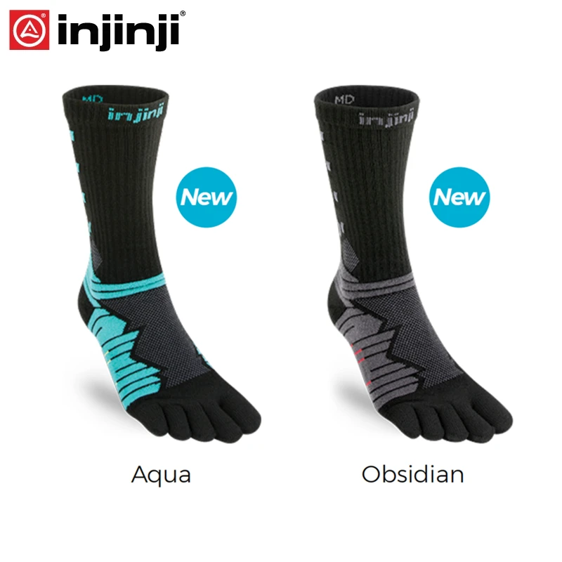 

Injinji Toe Socks 2019 New Ultra Run Crew Coolmax Five-finger running socks men