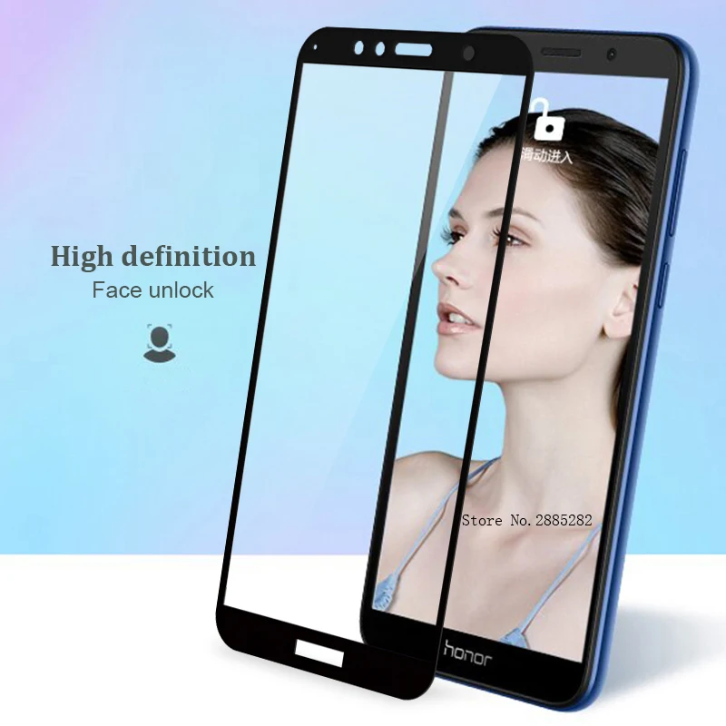 Закаленное стекло для Huawei Honor 7A Pro 9H с полным покрытием 7C 5 45 7 Y5 Y6 Y7 2018|Защитные