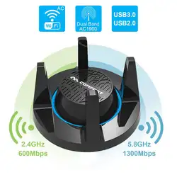 COMFAST 1900 Мбит Gigabit высокого усиления USB3.0 Беспроводной Wi-Fi Gaming сетевой адаптер Dual Band AC1900 2,4/5 ГГц Wi-Fi для Windows, Mac