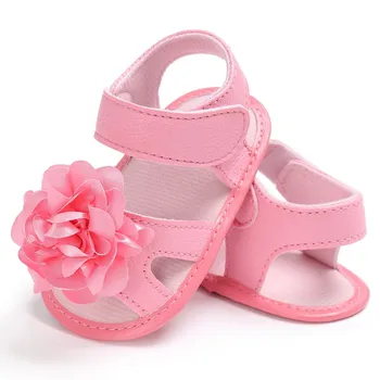 

Sweet Baby Girls Big Flower Prewalkers Shoes Crib Bebe Princess First Walkers Infant Toddler Soft Soled Shoe For Newborn