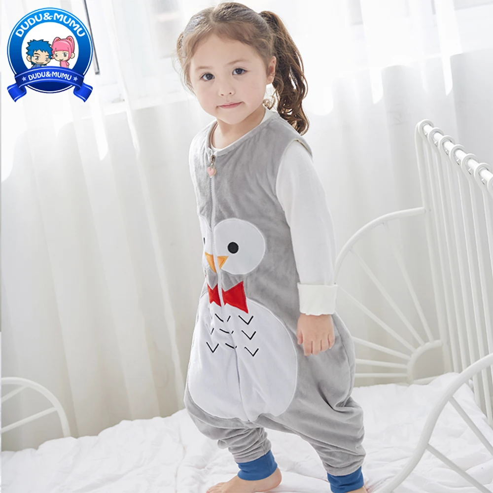 Cotton Pajamas zipper sleeper Baby Sleeping Bag Flannel Spring Autumn
